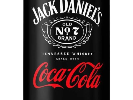 Jack Daniel s Old No. 7 Tennessee Whiskey & Coca Cola Premixed Can, 330 ml For Discount