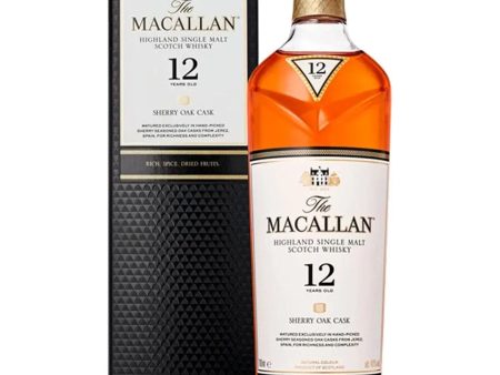 The Macallan 12 Year Old Sherry Oak Whisky, 70 cl Supply