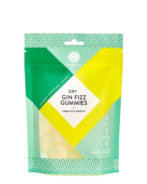 Dry Gin Fizz Gummies, 100 g Hot on Sale