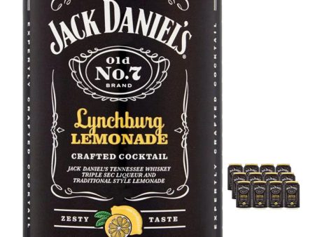 Jack Daniel s Lynchburg Lemonade Premixed Can Multipack, 12 x 330 ml on Sale