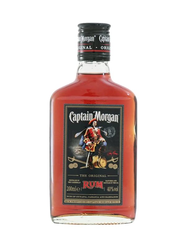 Captain Morgan Dark Rum Small Bottle, 20 cl Hot on Sale