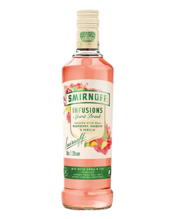 Smirnoff Infusions - Raspberry, Rhubarb & Vanilla Vodka, 50 cl For Discount