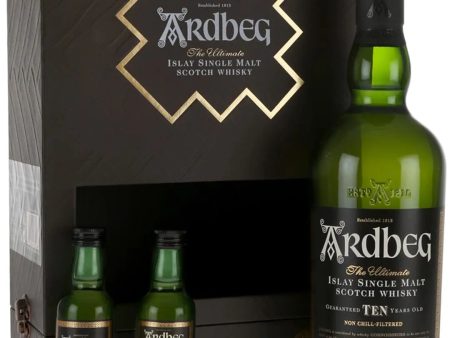 Ardbeg 10 Year Old Exploration Gift Pack, 70 cl + 2 x 5 cl Supply