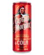 Captain Morgan Spiced Rum & Cola Premixed Can, 1 x 250 ml on Sale