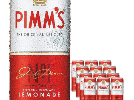 Pimm s & Lemonade Can Multipack, 12 x 250 ml Cheap