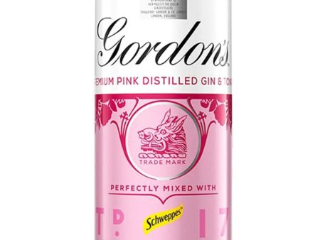 Gordon s Pink Gin & Schweppes Tonic Premixed Can, 1 x 250 ml Online