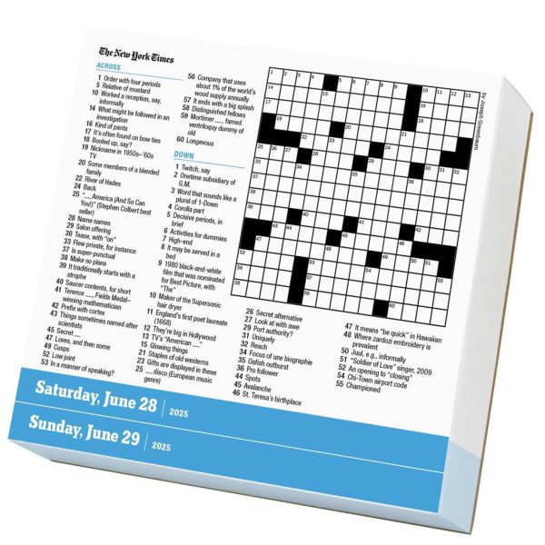 2025 The New York Times Crossword Page-A-Day® Calendar Cheap