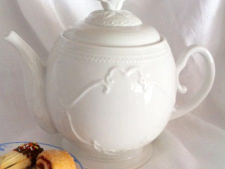 Teapot Shaped Cookie Jar, 9  For Sale