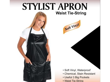 Annie Stylist Apron Waist-Tie String Black For Sale