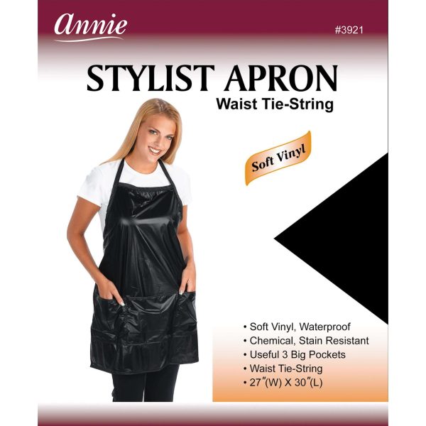 Annie Stylist Apron Waist-Tie String Black For Sale