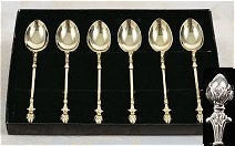 Acorn Teaspoon Gold (set of 6) 5.25 in. length Online