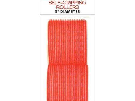 Annie Self-Gripping Rollers 3In 2Ct Red Online Hot Sale