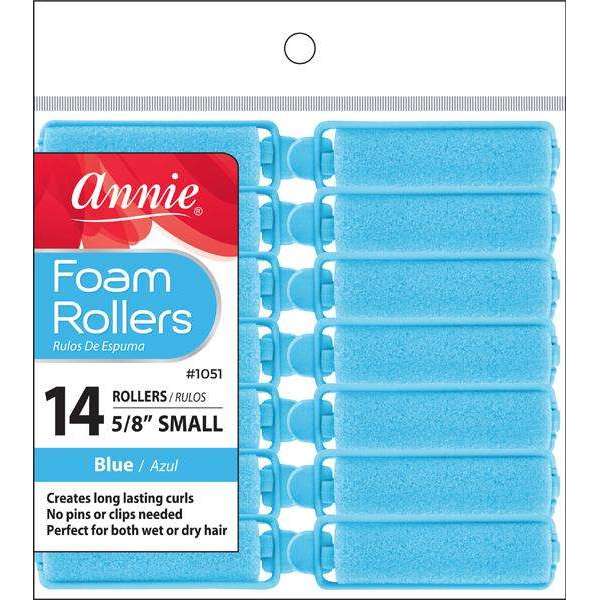 Annie Foam Rollers Small 14Ct Blue Online Hot Sale