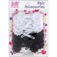 Joy Hair Barrettes 10Ct Black and White For Discount