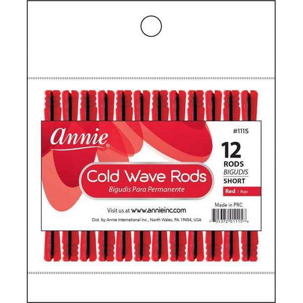 Annie Cold Wave Rods Short 12Ct Red on Sale