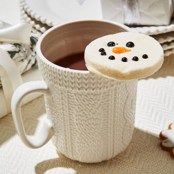 Cable Knit Mug with Snowman Marshmallow Toppers Hot on Sale