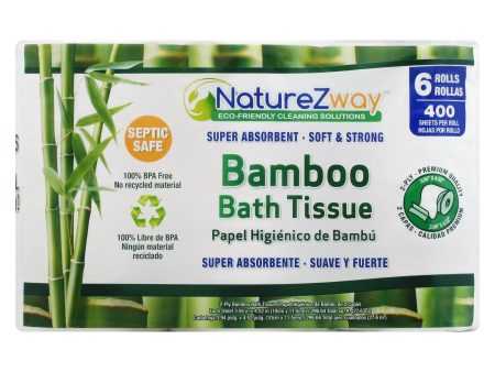 Naturezway - Bath Tissue Bamboo 6 Pack - Case Of 8 - 1 Ct Hot on Sale