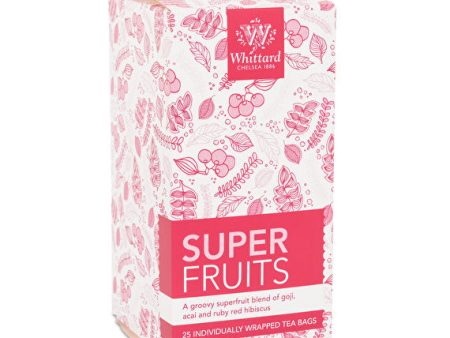 Super Fruits 25 Individually Wrapped Teabags Whittard - Best By: 9 2019 For Sale