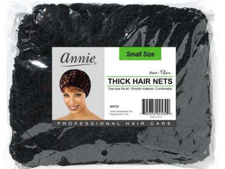 Ms. Remi Thick Hair Net Small 12ct Black For Cheap