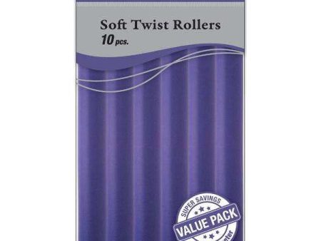 Annie Soft Twist Rollers 3 4  Purple Value Pack (10pcs) on Sale