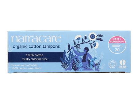 Natracare 100% Organic Cotton Tampons - Super Plus - 20 Pack Online