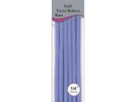 Annie Soft Twist Roller 1 4  XL Lavender (6pcs) For Cheap