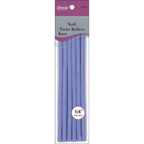 Annie Soft Twist Roller 1 4  XL Lavender (6pcs) For Cheap