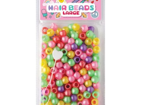 Joy Large Hair Beads 240Ct Pastel Asst Fashion