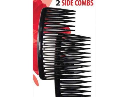 Annie Side Combs Large 2Ct Black Hot on Sale