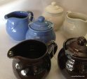 Creamer and Sugar Assorted Colors Made in England Online now