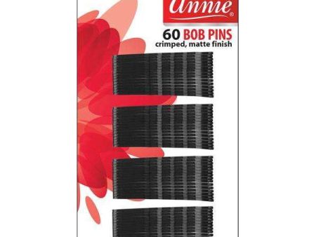 Annie Bob Pins 2  60Ct Matte Black Supply