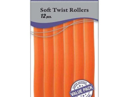 Annie Soft Twist Rollers 5 8  Orange Value Pack (12pcs) Online Sale