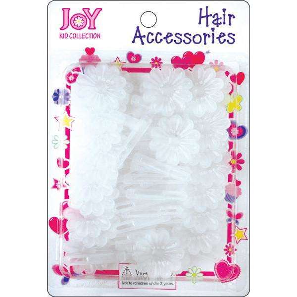 Joy Hair Barrettes 10Ct Frosted Clear For Cheap