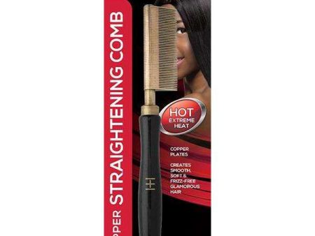 Hot & Hotter Thermal Straighten Comb Fine Teeth Copper Plate Online Hot Sale