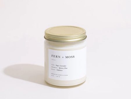 Brooklyn Candle Studio Fern + Moss Minimalist Scented Candle Online now