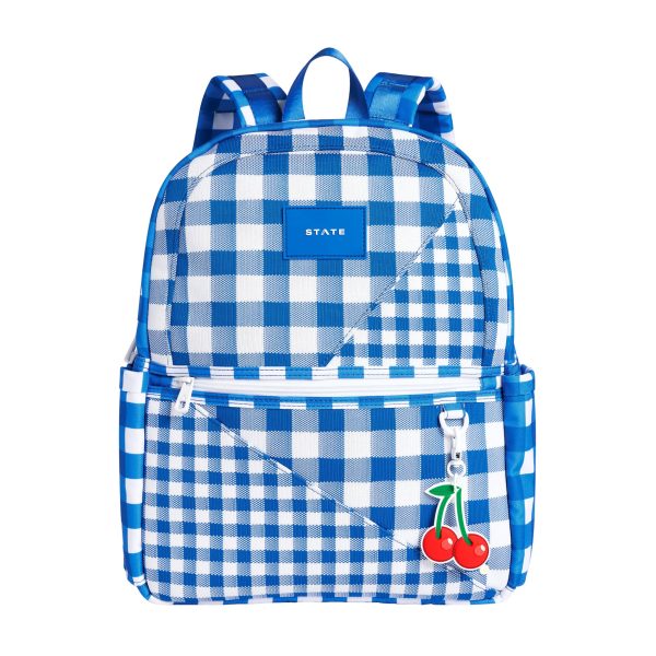 STATE Bags Kane Kids Double Pocket Backpack in Gingham Sale