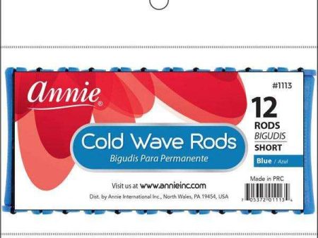 Annie Cold Wave Rods Short 12Ct Blue Cheap