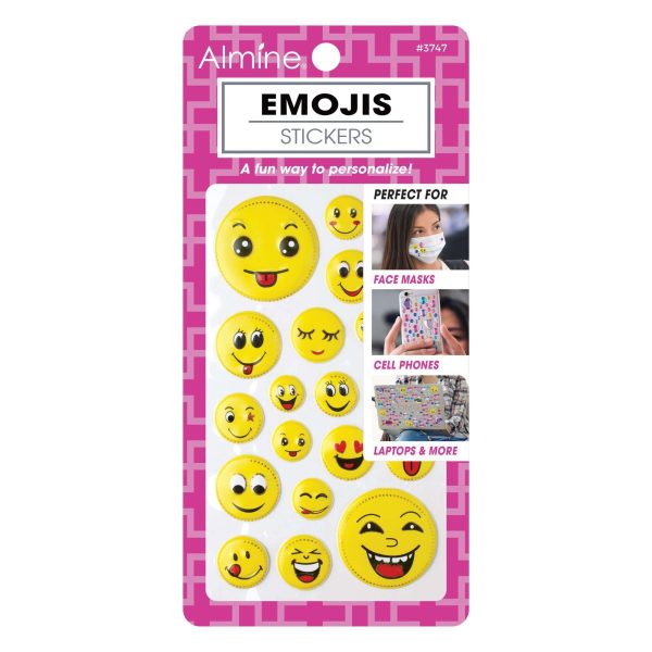 Almine Mask Sticker w Emojis, Assorted Online Hot Sale