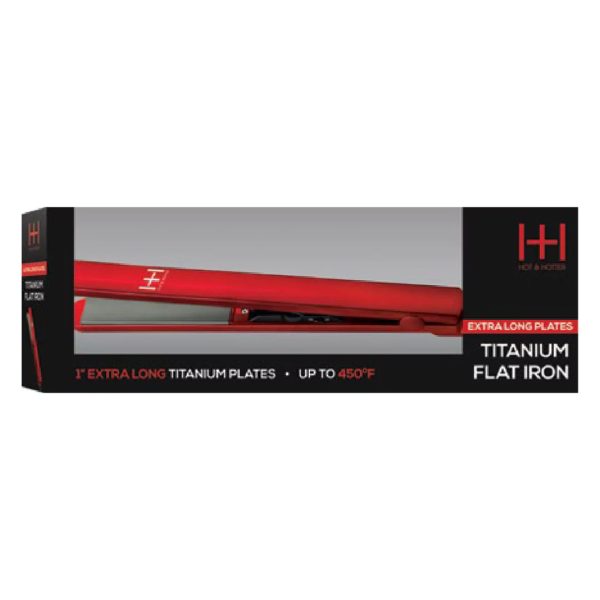 Hot & Hotter Extra Long Titanium Flat Iron 1 Inch Fashion