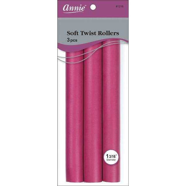 Annie Soft Twist Rollers 1 3 16  XL Plum (3pcs) Fashion