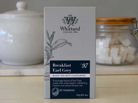 Breakfast Earl Grey 50 Teabags 125g Whittard- Best by: 7 2023 Online Hot Sale