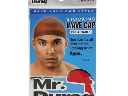 Mr. Durag Stocking Wave Cap 2Pc Asst Color For Cheap