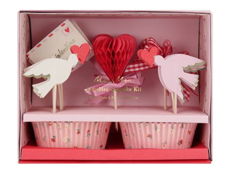 Meri Meri Lovebird Cupcake Kit (Set of 24) Fashion