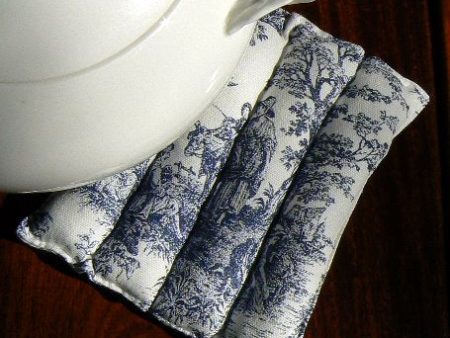 Toile Blue Trivet by Cricklewood Cottage Hot on Sale