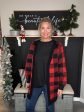 Buffalo Check Cardigan-Red Hot on Sale