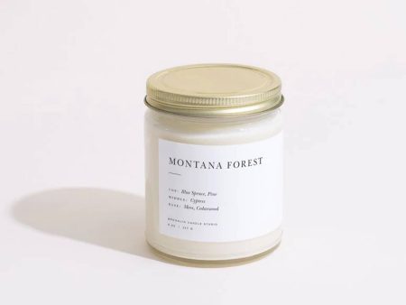 Brooklyn Candle Studio Montana Forest Minimalist Scented Candle Online