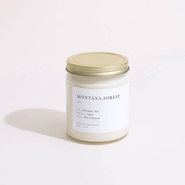 Brooklyn Candle Studio Montana Forest Minimalist Scented Candle Online