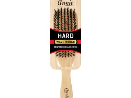 Annie Hard Wave Boar & Nylon Bristle Brush Light Brown Fashion