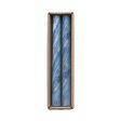 Blue Marble Taper Candles (Set of 2) Hot on Sale