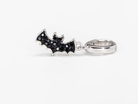 Bat Crystal Sterling Silver Charm Cheap